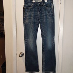 BKE Denim Aiden Bootleg Distressed Blue Jeans Men's Size 29/R